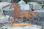 Pferd laufend auf Platte