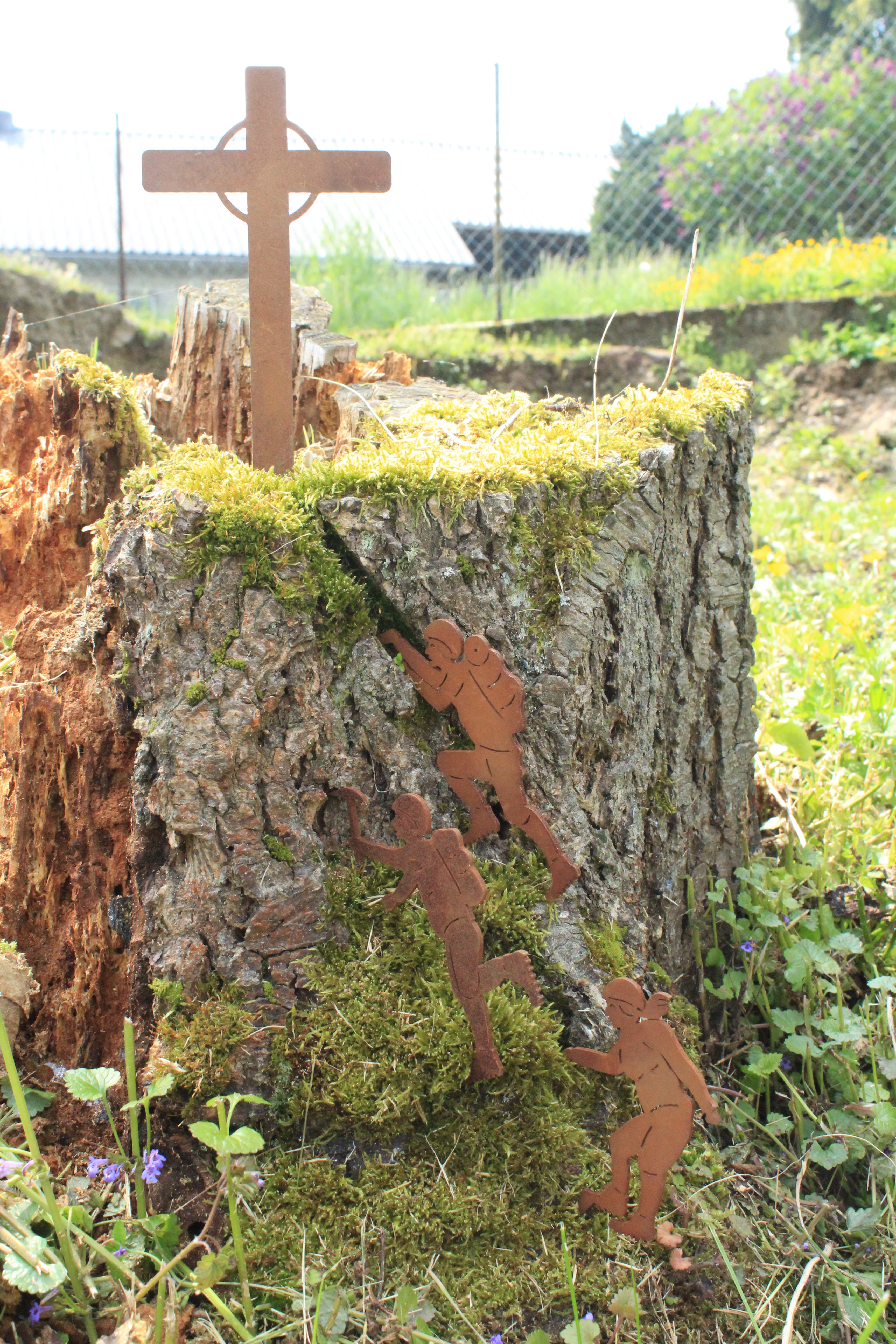 Bergsteiger zum Stecken