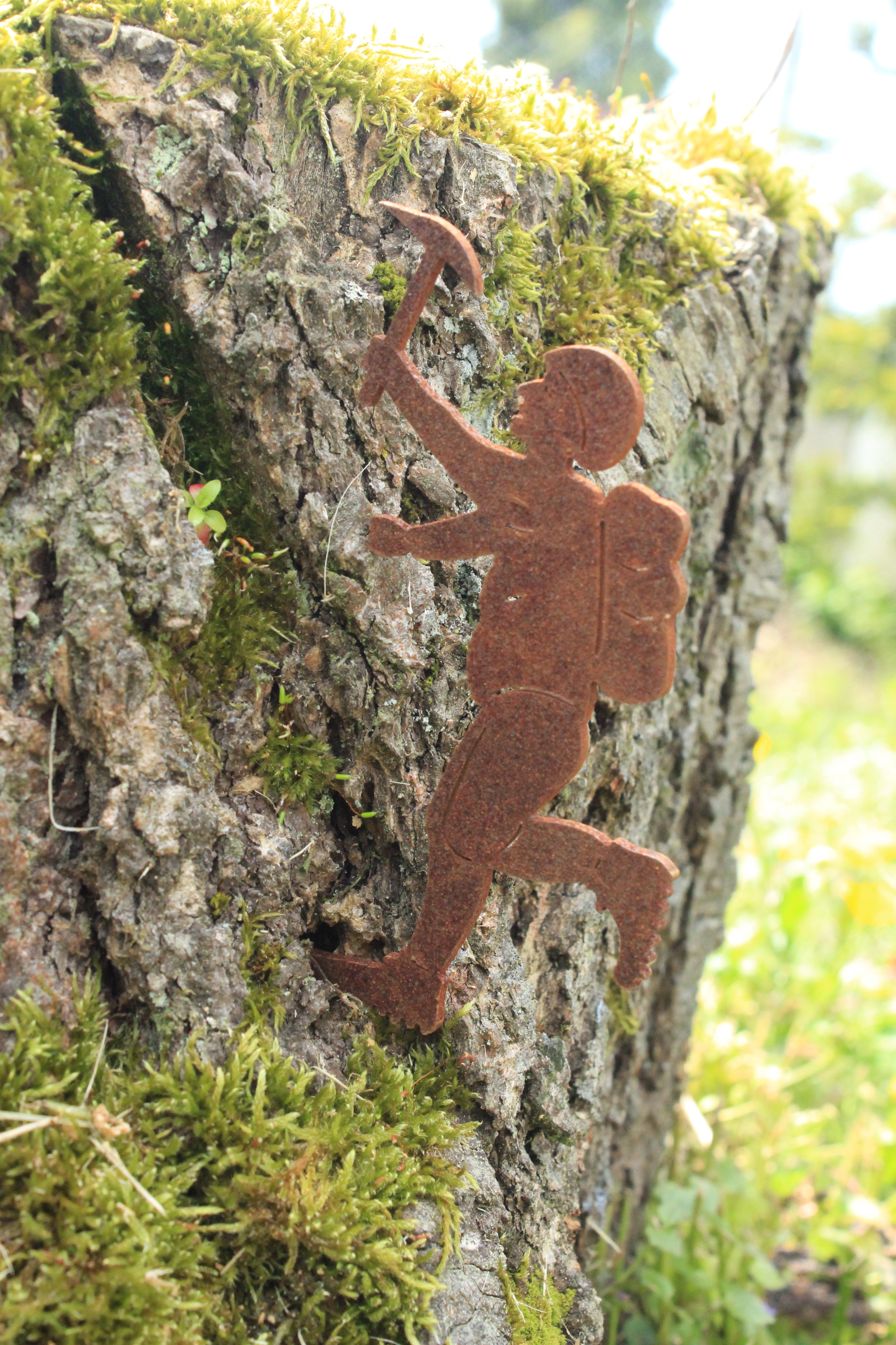 Bergsteiger zum Stecken