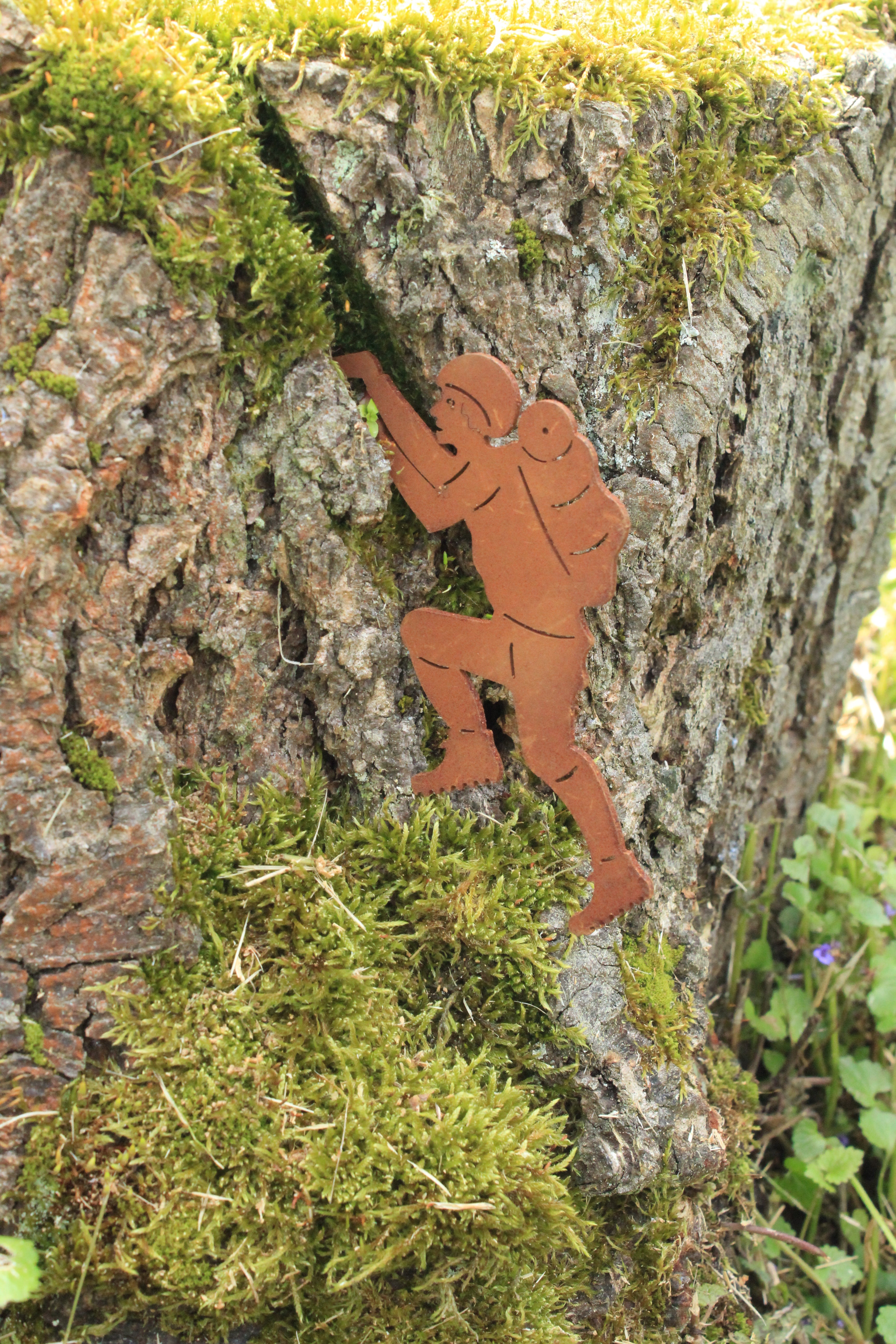 Bergsteiger zum Stecken