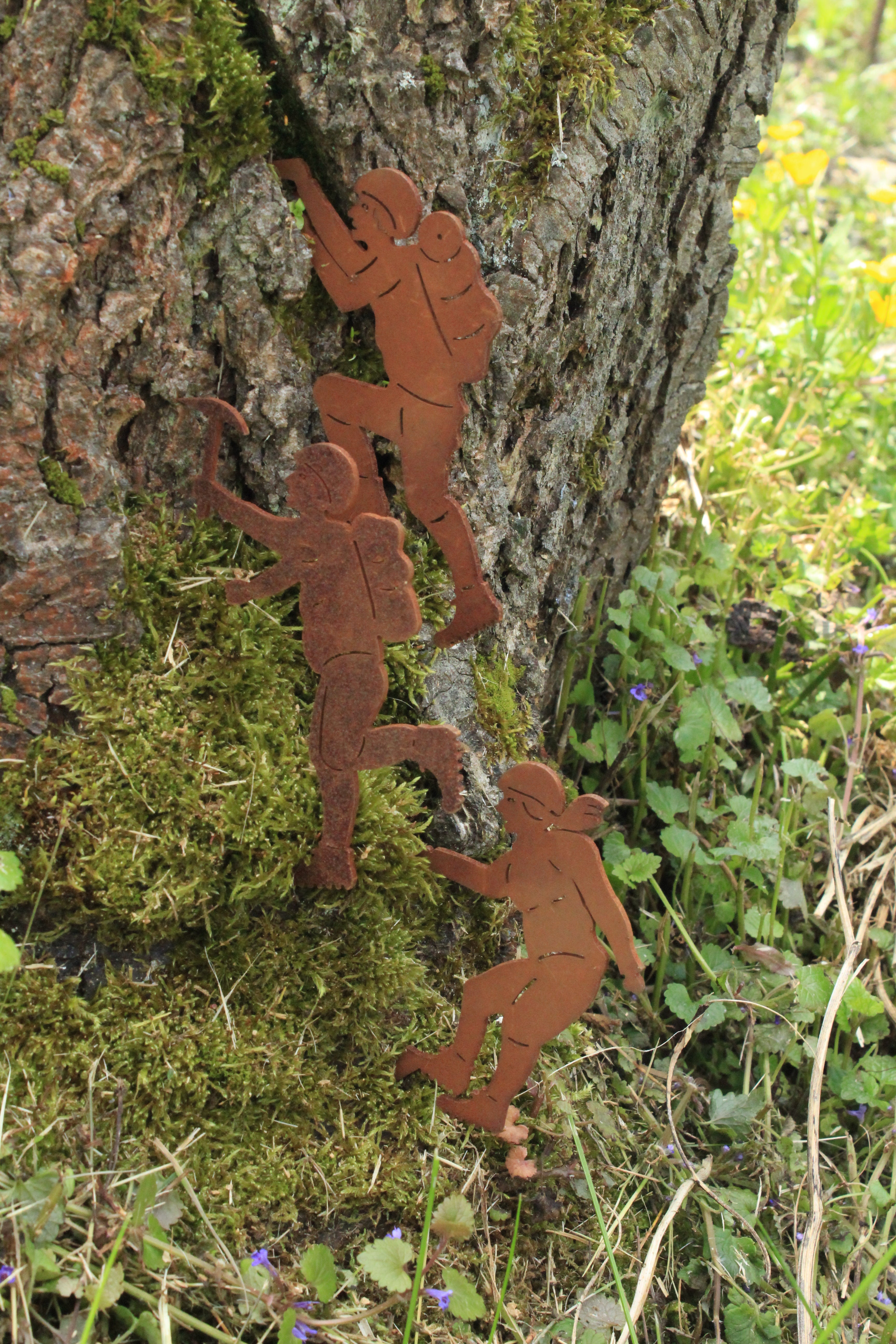 Bergsteiger zum Stecken