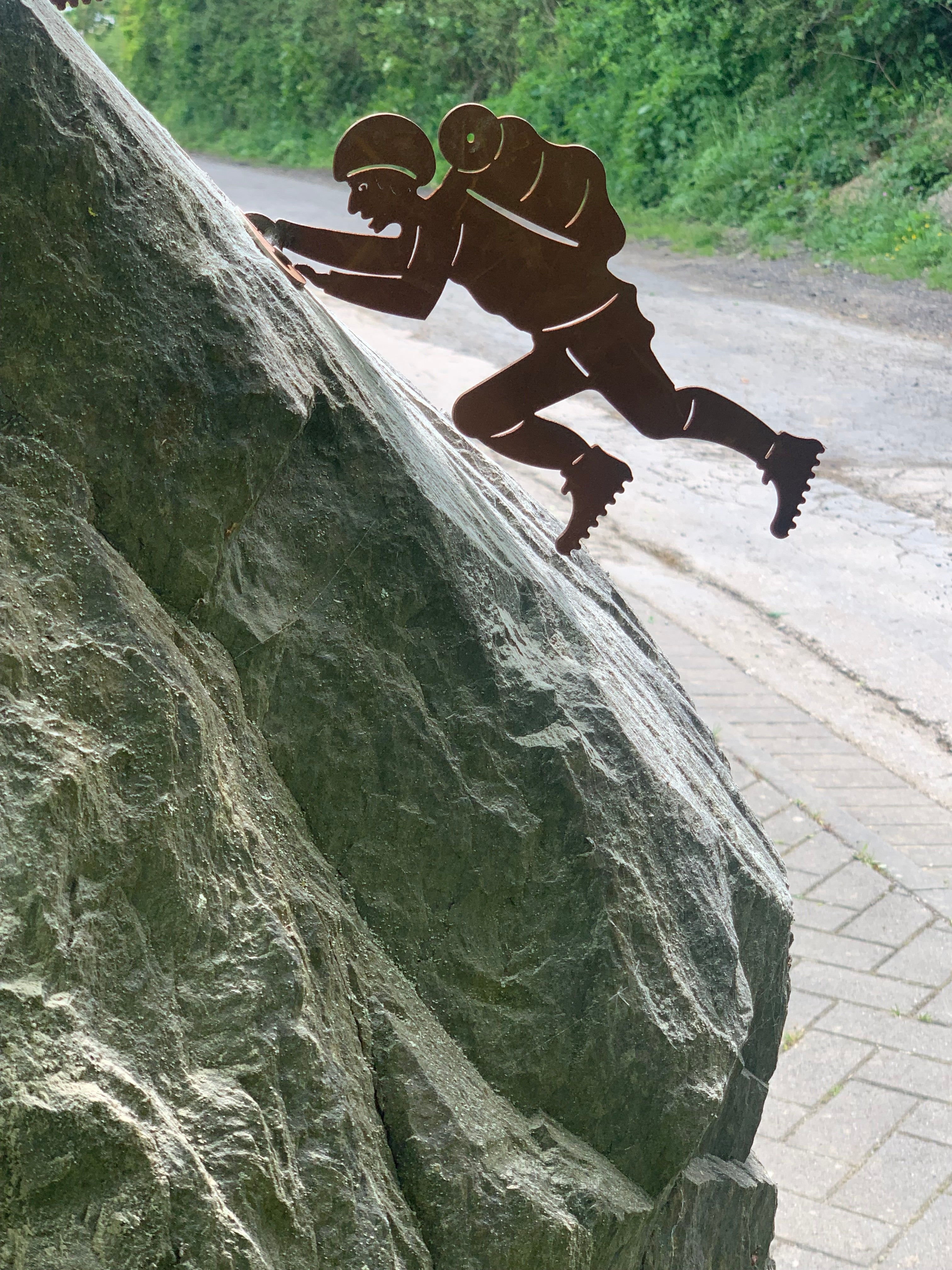 Bergsteiger zum Anschrauben