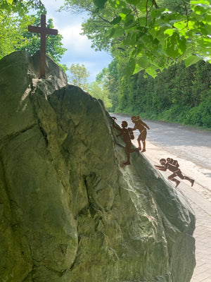 Bergsteiger zum Anschrauben