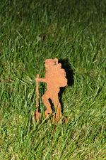 Wanderin Gabi auf Platte