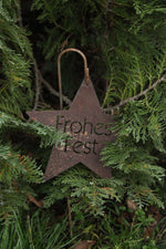 Stern "Frohes Fest" auf Stab