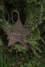 Stern "Frohes Fest" auf Stab