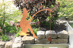 Manni mit Angel und Fisch