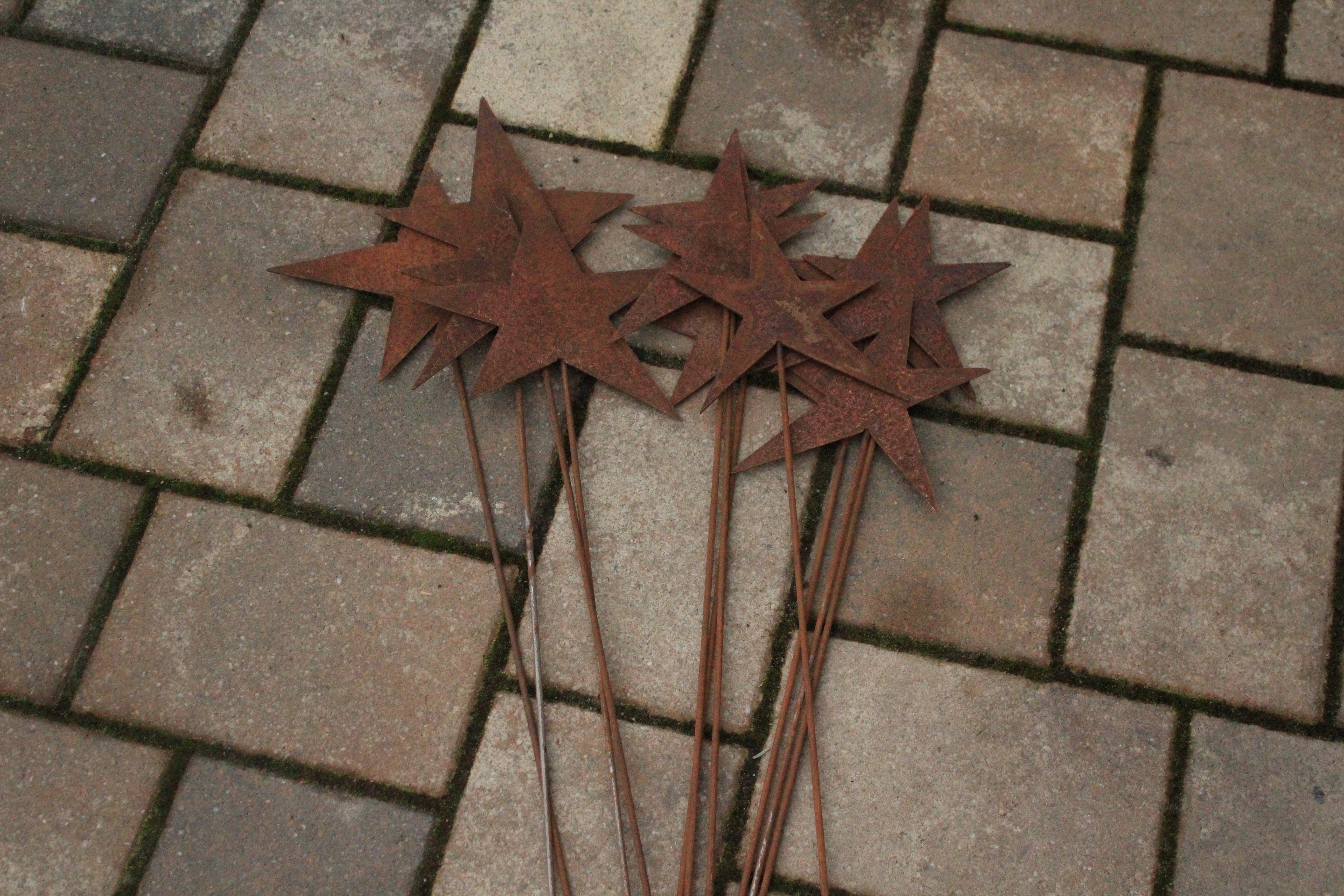 verschiedene Sternchen auf Stab