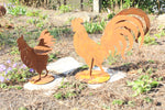 Hahn oder Huhn im 3D Effekt