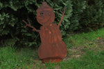 Schneemann "Kurti" auf Platte