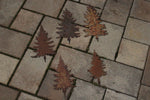 Tannenstecker Set, 5 Bäume, 20-25 cm