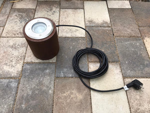 LED Strahler in Metallgehäuse Rost Optik