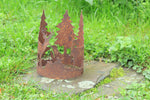 Forest Ring mit Waldszene Hirsch und Reh