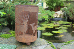 Forest Windlicht mit Hirsch und Reh