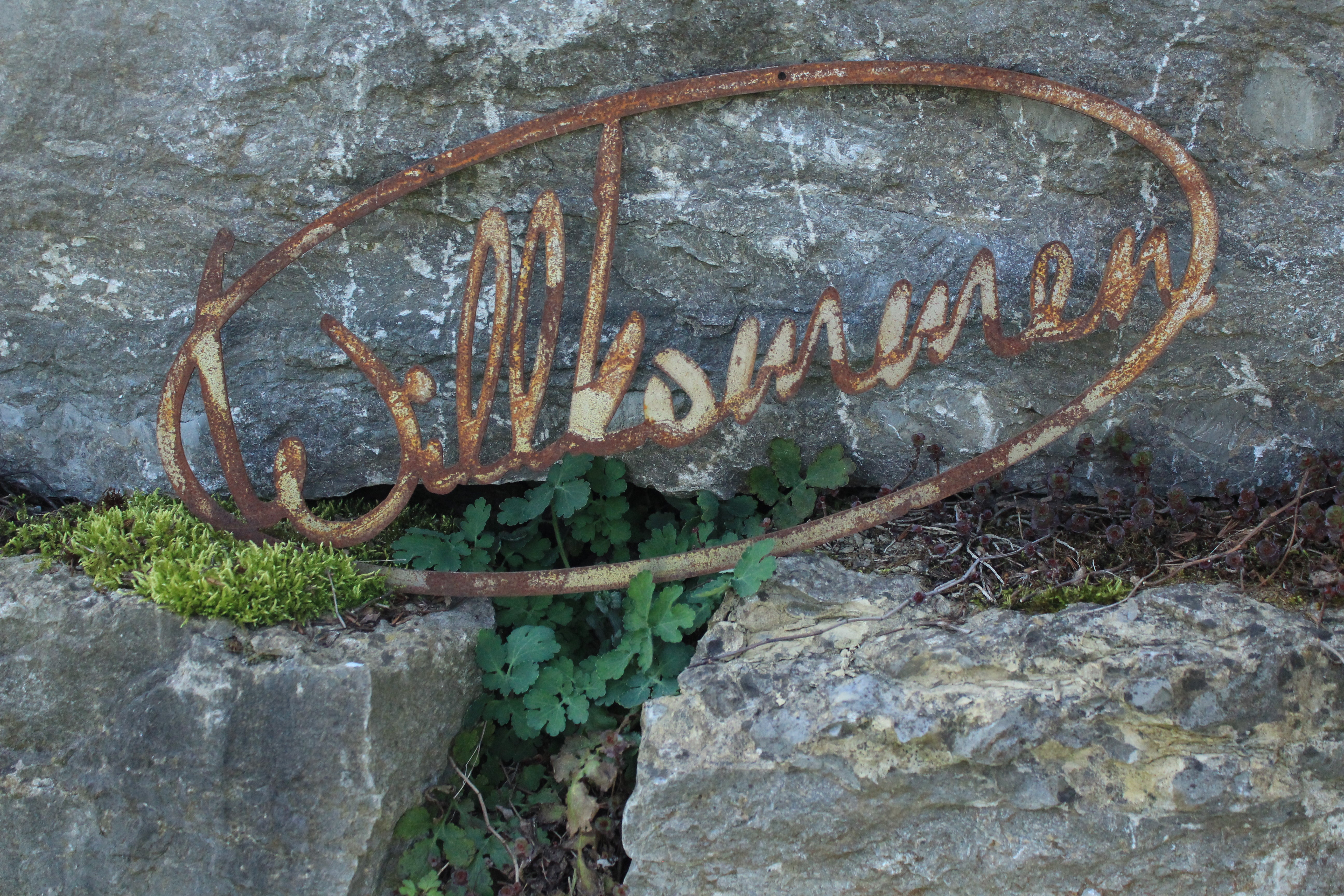 Willkommen Schild