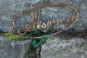 Willkommen Schild